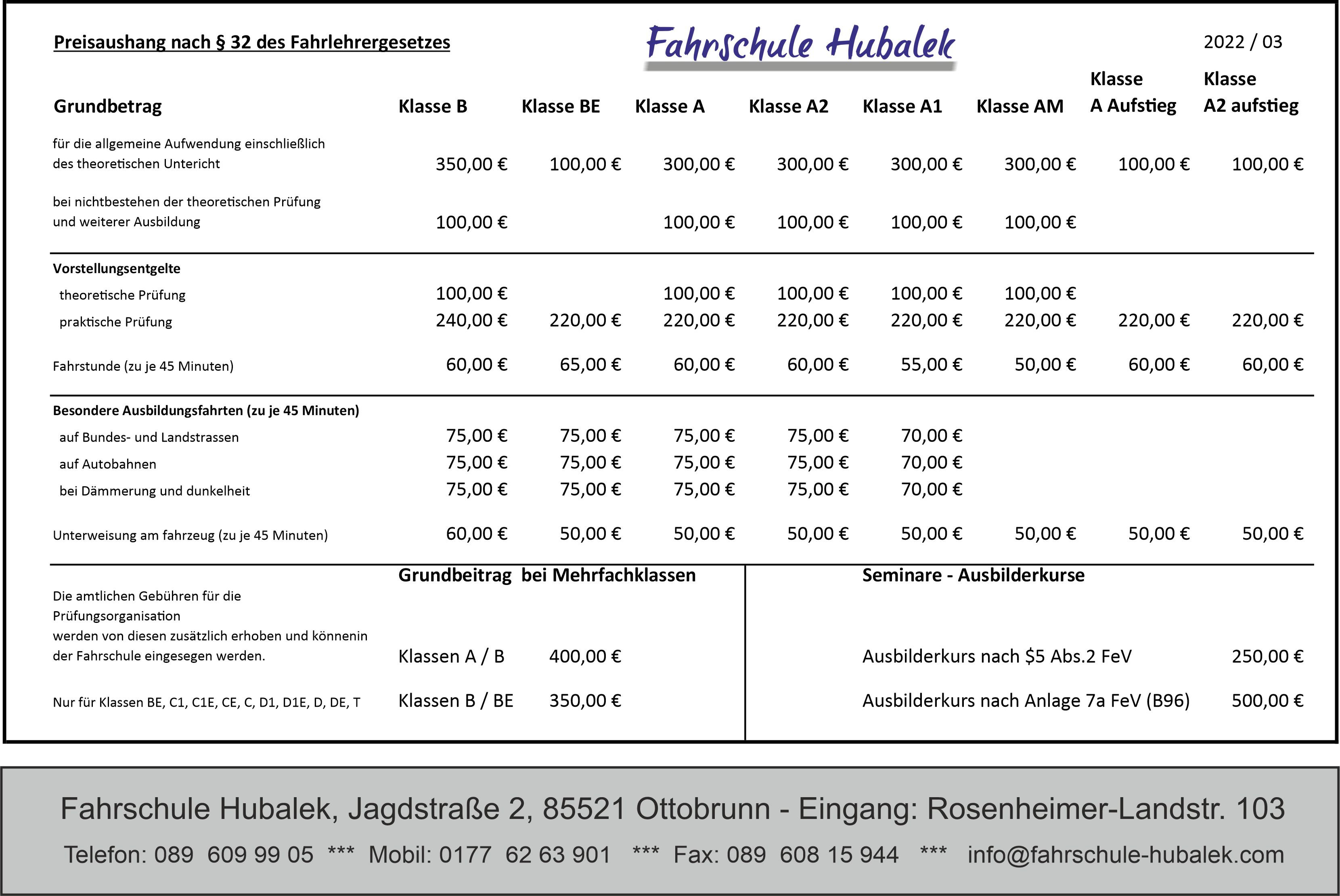 Fahrschule Hubalek Startseite